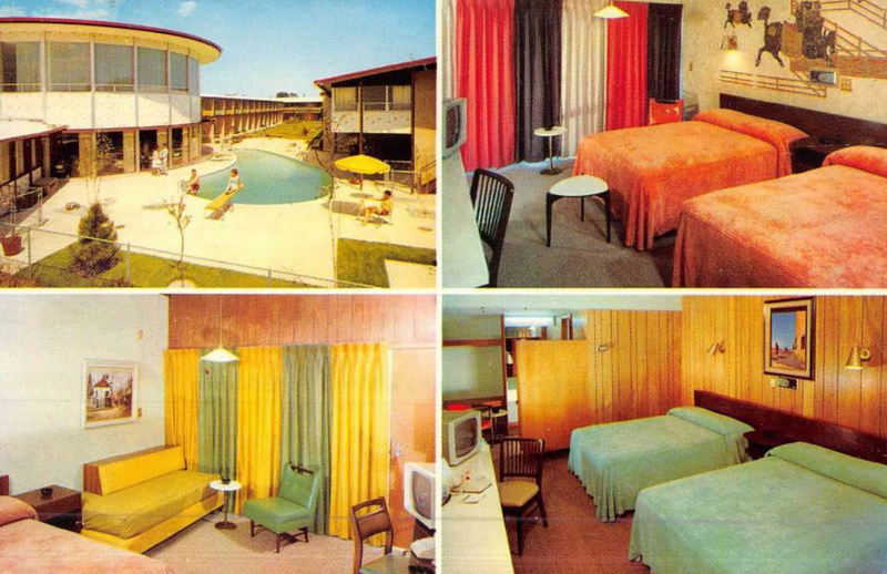Executive Inn Motel - Old Postcard